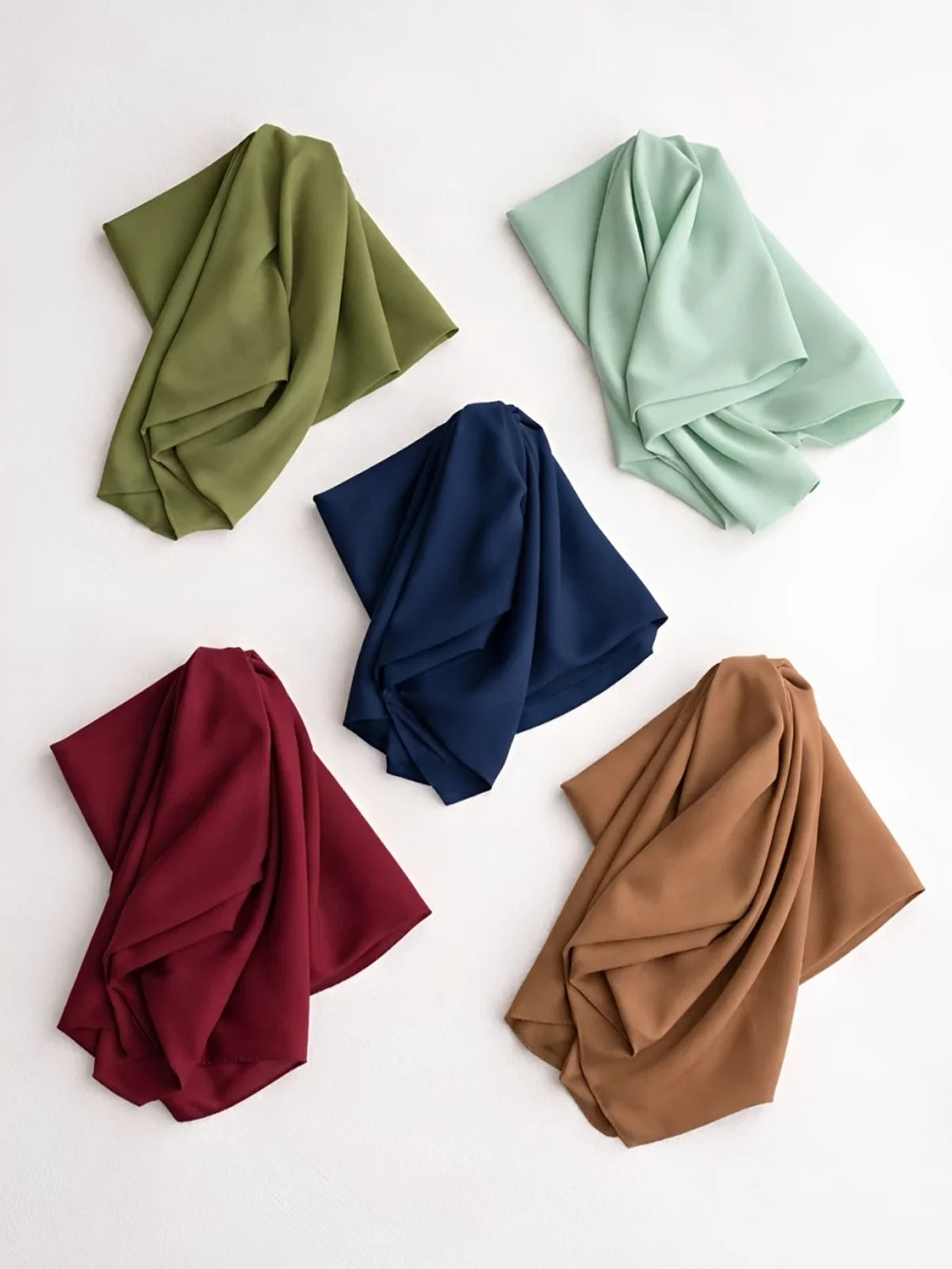 Chic Women’s Scarf in Mint, Green, Navy, Maroon and Brown