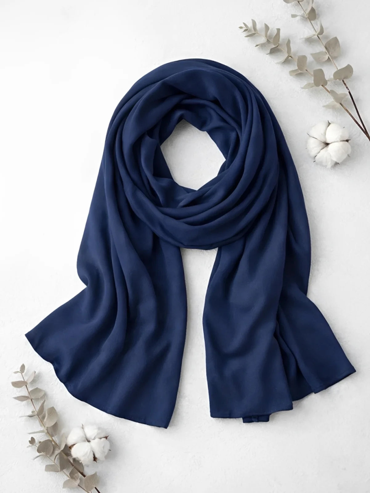 Kids Girls Soft Warm Scarf – Blue