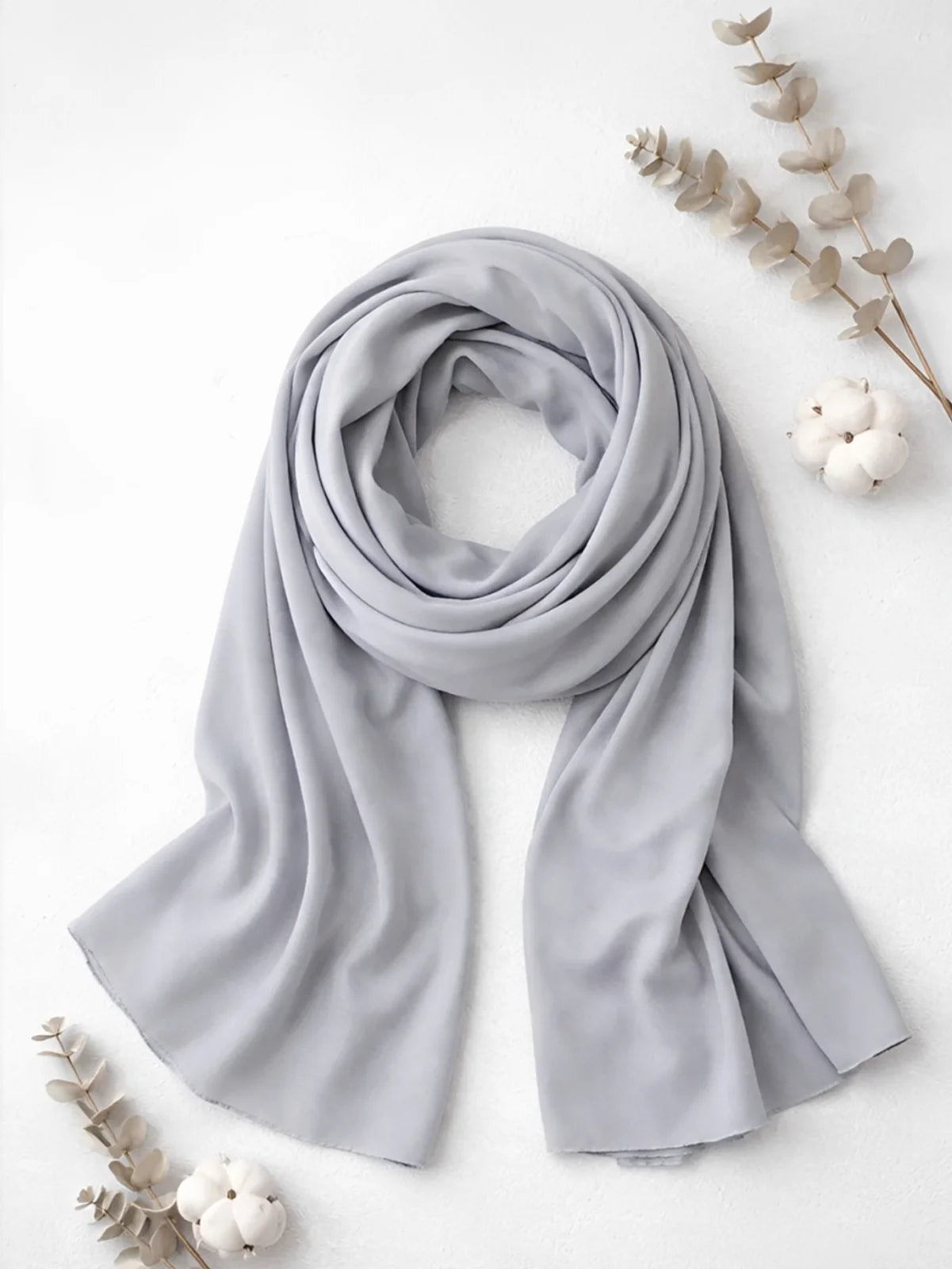 Elegant Women’s Scarf in Olive Green, Maroon, Blue, Grey, and Brown