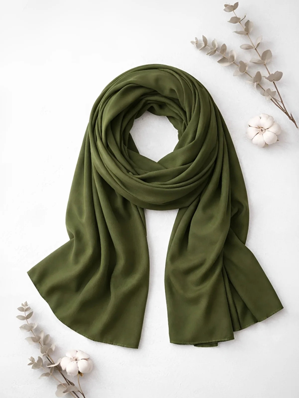 Kids Girls Soft Warm Scarf – Mint Green