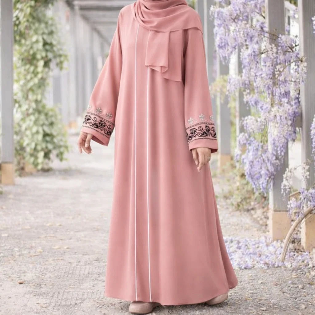 Coral Fountain Stylish Abaya
