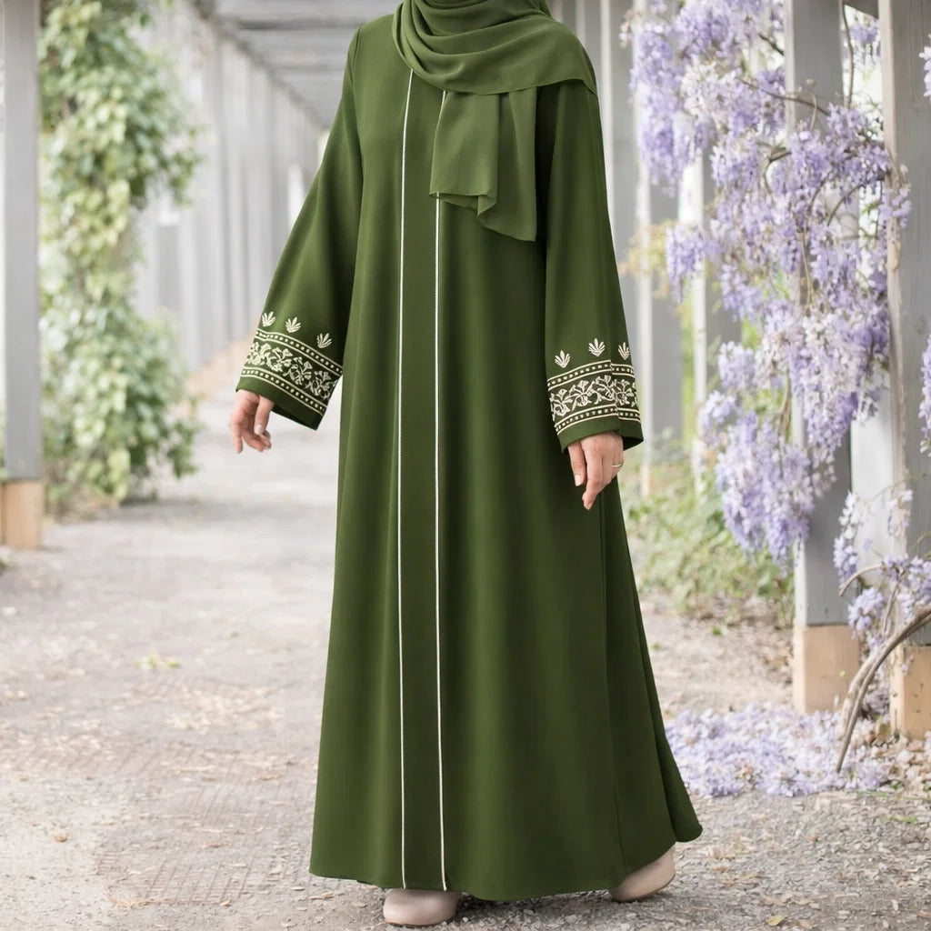 Verdigris Stylish Abaya