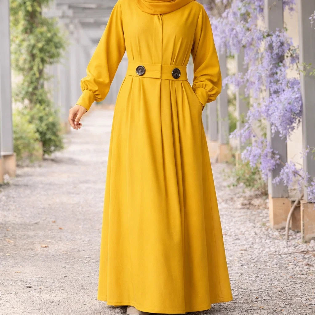 Saffron Western Abaya
