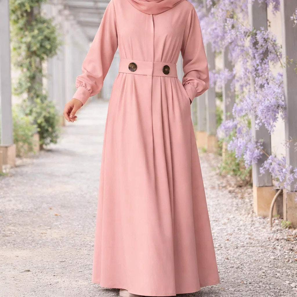 Mandys Pink Western Abaya