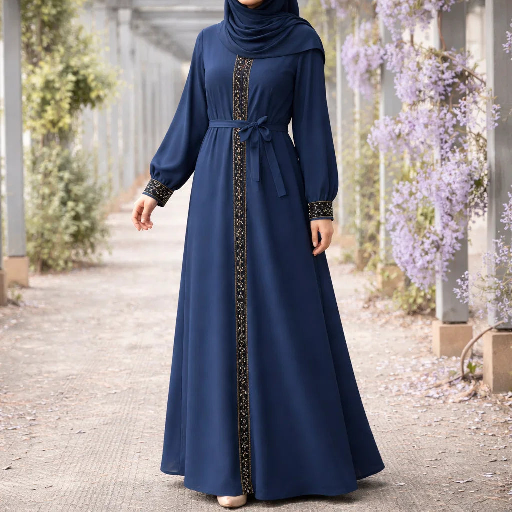 Sailor Blue Stylish Abaya